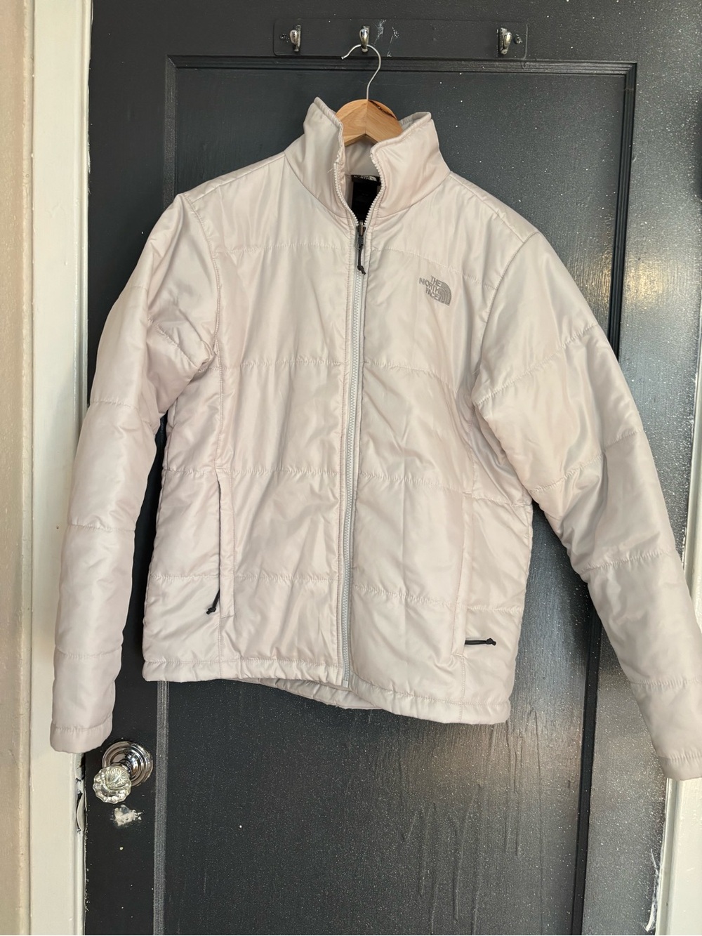 The North Face cream colored Puffer Jacket
